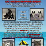 CAT MICROCHIPPING EVENT HERE AT THE CENTRE THIS APRIL!